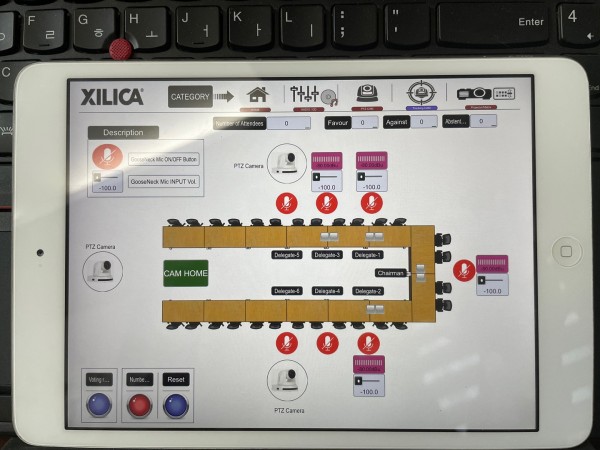 Xilica Designer XTouch UI Audio PTZ Cam CDP PTZ Cam Tracking 